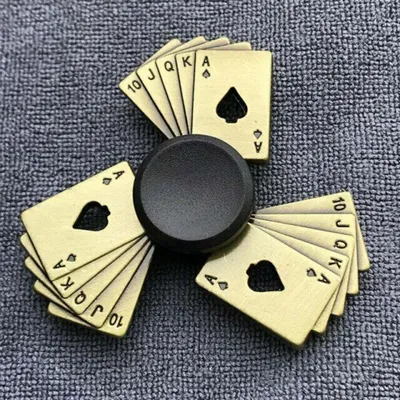 Produktbild von Tinisu Fidget Spinner Kreisel Anti Stress Rainbow Metall Finger ADHS