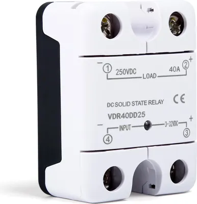 Obrázek produktu pro polovodičový reléový modul 40A 250V DC, vstup 3-32VDC, výstup 0-250VDC, reléový modul SSR
