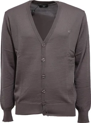 Produktbild von 6428K Strickjacke uomo BEVERLY HILLS POLO CLUB grau mix Wollpullover Mann