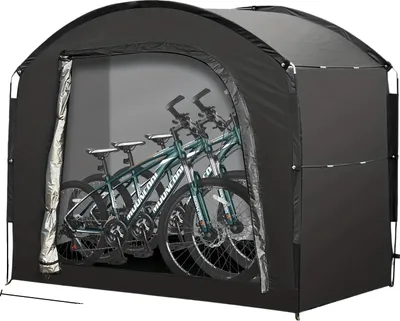 Obrázok produktu pre Stan na uskladnenie bicyklov do exteriéru, nepremokavý, rýchla montáž, čierny, 86,6 x 59 x 72,83 palca