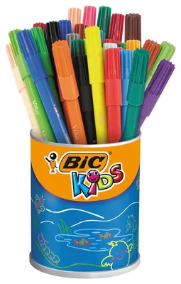 Image de Feutre de coloriage BIC KIDS Visa, boîte ronde de 36 pièces
