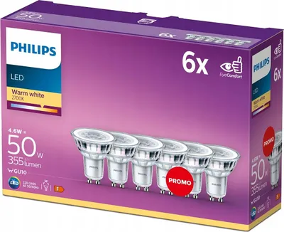 Produktbild von Philips Lighting GU10 Cristal Bombillas 4.6 W äquivalent zu 50 W en LED-Lampen (19,62)