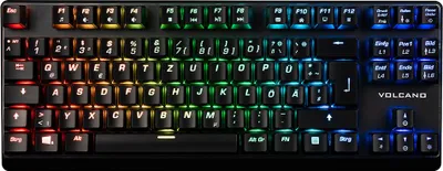 Zdjęcie produktu dla Klawiatura gamingowa MODECOM VOLCANO LANPARTY PLUS RGB Outemu Brown QWERTZ