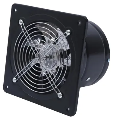 Image de Ventilateur industriel, débit d'air puissant, installation facile, noir