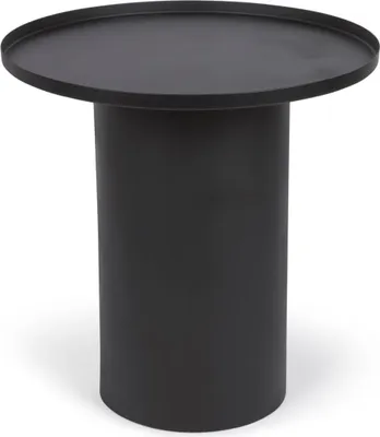 Produktbild von Beistelltisch Fleksa rund aus Metall schwarz Ø 45 cm