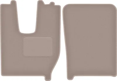 Image de Tapis de sol en velours pour camion Iveco S-WAY- (2019-) - set de tapis de sol LUX beige (2 pièces)