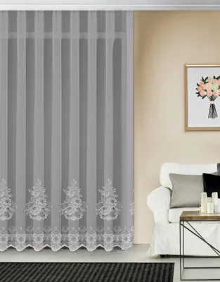 Produktbild von Fertigstore "Florentina" weiß - Jacquard Langstore von Albani: 220x600cm / Weiß Größe (HxB): 220x600cm Farbe: Weiß
