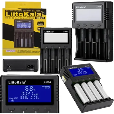 Zdjęcie produktu dla LiitoKala Lii-PD4 + CAR ładowarka akumulatorów