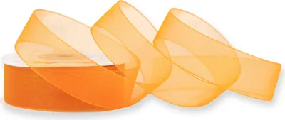 Produktbild von Organzaband 25mm x 25m Rolle Orange