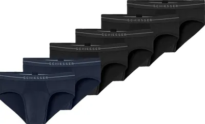 Produktbild von Schiesser 6er Pack Baumwolle Flex Rio Slip / Unterhose Mit Logo-Webgummibund, Perfekter Sitz, hoher Komfort, Elastisches Material