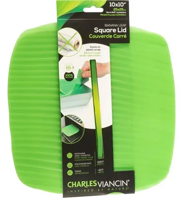 Image de Charles Viancin BANANA LEAF 25x25 cm Silikon-Deckel Grün