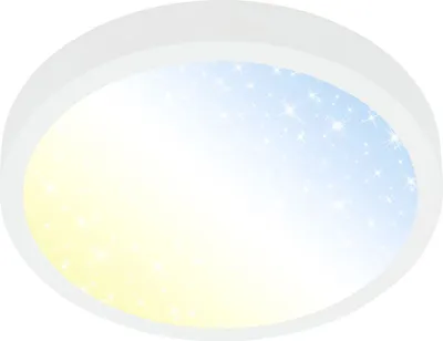 Produktbild von LED Deckenleuchte Sternenhimmel dimmbar Fernbedienung weiß Ø28cm Briloner