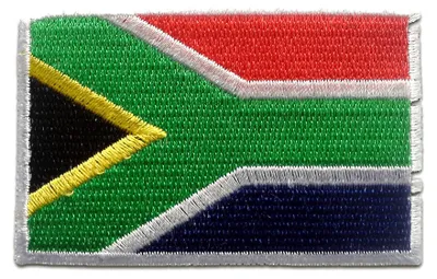 Produktbild von Südafrika Flagge Fahne - Aufnäher, Bügelbild, Aufbügler, Applikationen, Patches, Flicken, Zum Aufbügeln, Größe: 4,7 x 7,3 cm