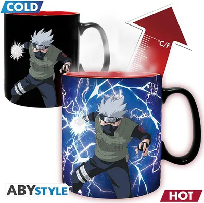 Produktbild von NARUTO SHIPPUDEN Tasse Thermoeffekt 460 ml - Kakashi/Itachi