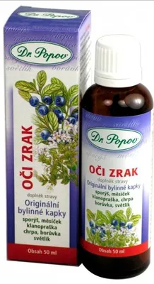Obrázok produktu pre Bylinné kvapky - Oči zrak - 50ml