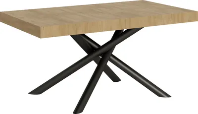 Produktbild von Ausziehbarer Tisch 90x160/264 cm Famas Quercia Natura Anthrazitrahmen