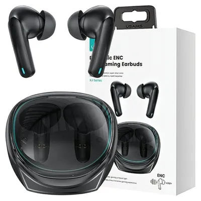 Produktbild von Usams Bluetooth 5.3 Tws Enc Xj13 Serie Gaming Earbuds Wireless Schwarz/Schwarz Bhuxj01 (Us-Xj13)