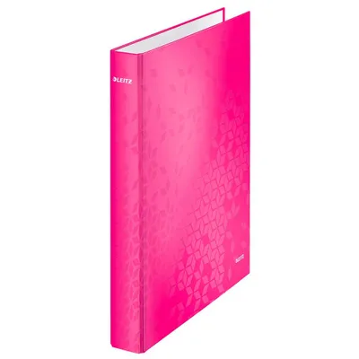 Produktbild von LEITZ Ringbuch WOW DIN A4 Hartpappe pink metallic