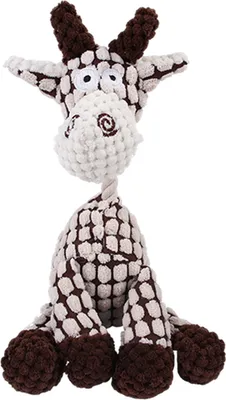 Produktbild von Petsboro Bite Buddy Esel-Kauspielzeug, Plüsch, quietschendes Hundespielzeug für aggressive Kauer, interaktives Stofftier, Beißspielzeug für kleine und mittelgroße Hunde