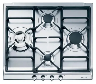 Obrázek produktu pro Smeg SER60SGH3, Nerezová ocel, Vestavěné, Plynový, 4 zóna/zón, 600 mm, 500 mm