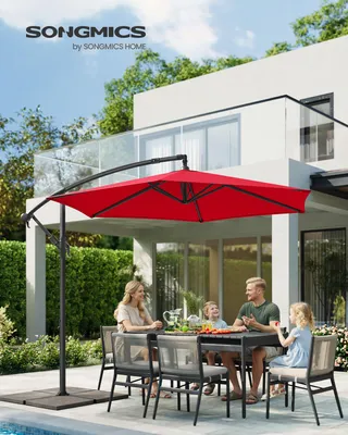 Produktbild von SONGMICS Sonnenschirm Ø 300 cm Sonnenschutz UPF 50+