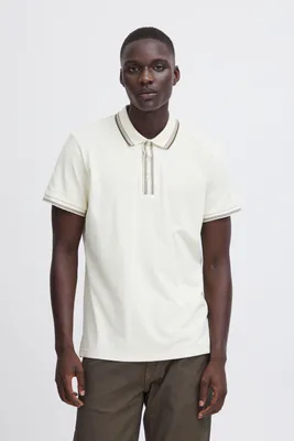 Image de Chemise polo pour homme BHPolo, col officier, col polo, boutons, 100% coton, coupe classique