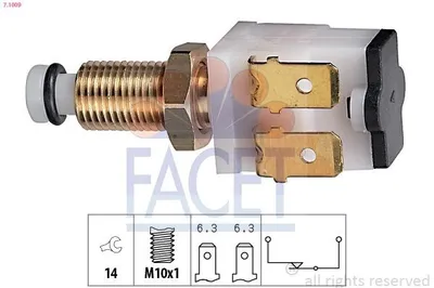 Produktbild von FACET Bremslichtschalter 7.1009 passend für PEUGEOT 106 II Schrägheck (1A, 1C) mechanisch