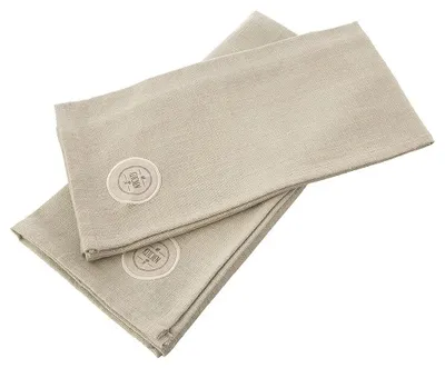 Image de Serviettes de cuisine en coton - Lot de 2 - 70 x 50 cm - Vert