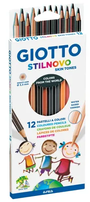 Produktbild von GIOTTO Buntstifte Stilnovo Hauttöne 12 Stück Kartonetui