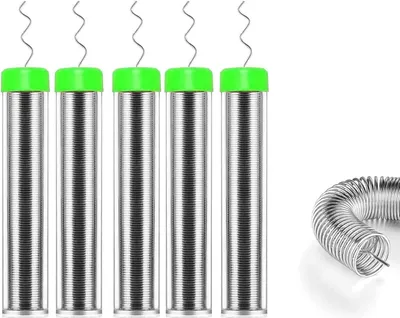 Produktbild von 5 Stücke Lötzinn 0.8mm, Lötzinn Bleifrei mit Kolophonium kern, Lötzinn mit Flussmittel 5g, Solder Wire, Lötdraht für die Reparatur und den Heimwerker von Elektronischen Elektrischen Lötkomponenten