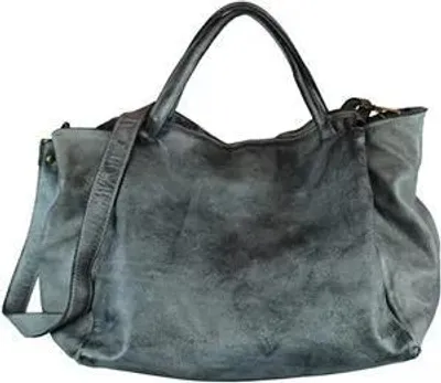 Produktbild von BZNA Handtasche Diana grau Designer Schultertasche Tasche Ledertasche