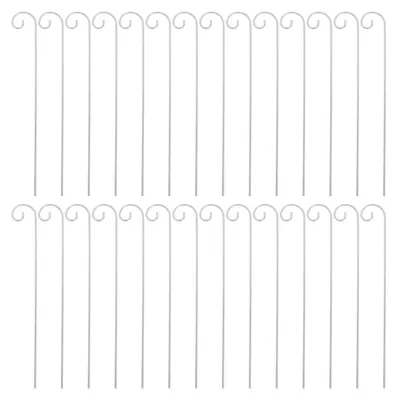 Image de Supports pour étiquettes de plantes, 20 pièces, en métal, 30 cm, pour jardin, lanternes, panneaux
