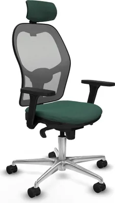 Produktbild von Bürostuhl mit Kopfstütze Jorquera Piqueras y Crespo 3D086N2 grün