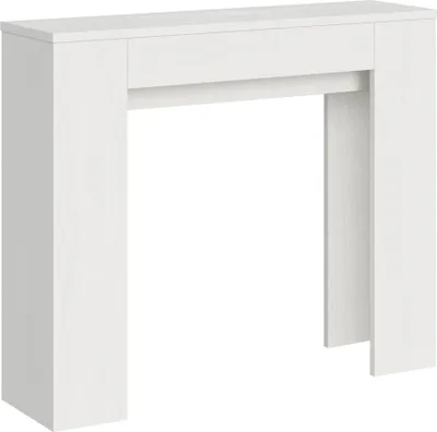 Produktbild von Ausziehbare Konsole 90x25/181 cm Slick White Ash