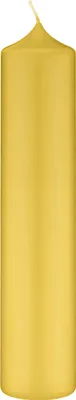 Produktbild von Altarkerzen 10% BW Anteil (Bienenwachs Kerzen) Mustard Senf 400 x Ø 80 mm, 2 Stück, Kerzen mit Dornbohrung in RAL Kerzengüte Qualität