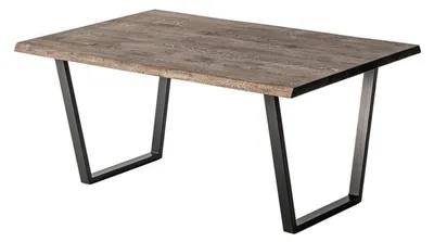 Zdjęcie produktu dla Nowoczesny stolik kawowy o industrialnym designie i metalowych nogach