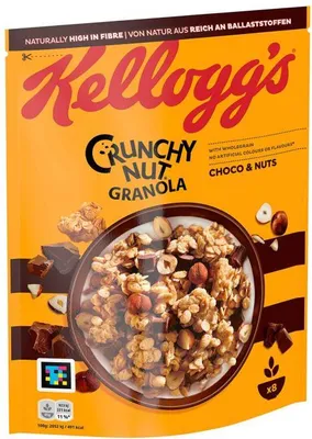 Immagine prodotto di Kelloggs Crunchy Nut Oat Granola Cioccolato e Nocciola confezione da 380g