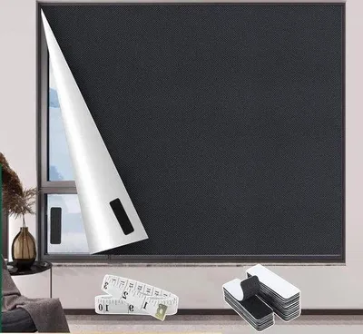 Produktbild von Famanu Verdunkelungsstoff 200×145 cm - Temporäre Verdunkelungsvorhänge - Tragbares Verdunkelungsrollo