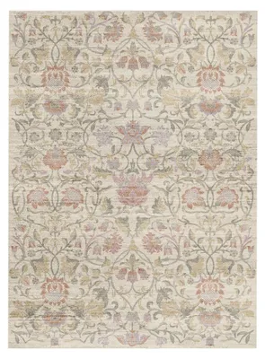 Image de Volero - Tapis floral - Rosie Blanc - 160x230cm