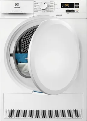 Produktbild von Electrolux EW6HI5829SB, Freistehend, Frontlader, Wärmepumpe, Weiß, Tasten, Drehregler, Rechts