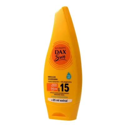 Productafbeelding van DAX Sun SPF15 beschermende emulsie met cacaoboter en arganolie, 175ml