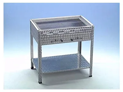 Produktbild von Holzkohlegrill mit Standfüßen aus Edelstahl