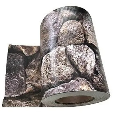 Obrázek produktu pro Balkonová zástěna s kamenným vzhledem, rohož na terasu, kryt balkonu 75 x 445 cm