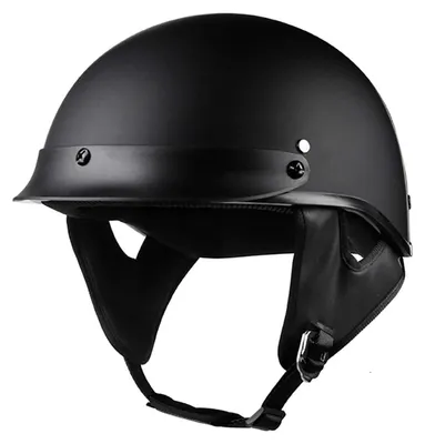 Produktbild von Retro-Motorradhelm, E, Schwarz, XXL