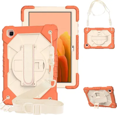 Immagine prodotto di Custodia per iPad 9/8 10,2" con supporto e tracolla arancione