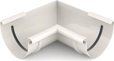 Immagine prodotto di BRYZA Grondaia angolare interna in plastica Ø 150 mm, bianco RAL 9010