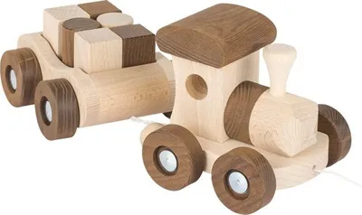 Produktbild von goki 55922 Zug Vancouver, nature, natur/braun (1 Stück)