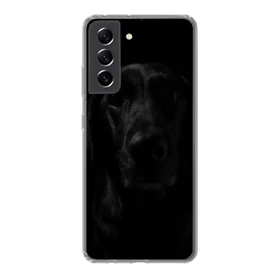 Produktbild von MuchoWow® Handyhülle Schutzhülle Hülle für Samsung Galaxy S21 FE Hund - Haustier - Schwarz Silikon Softcase Handy Hülle - Mobiltelefonhülle