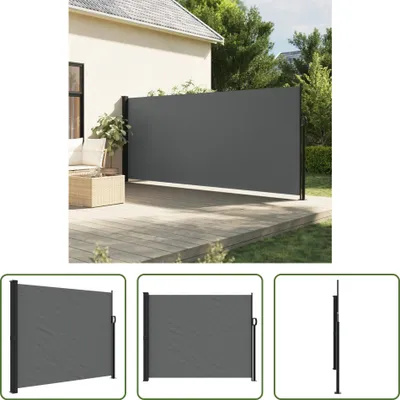 Productafbeelding van De Living Store uitvalscherm, antraciet, 160x500 cm