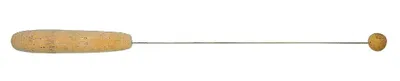 Produktbild von Einhandrute "Engelsfeder" mit Korkgriff vergoldet 42cm
